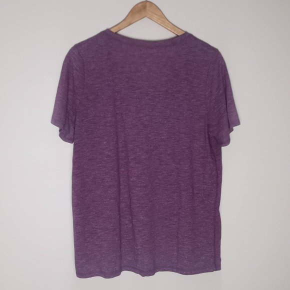 Joe Fresh V-Neck Lilac Tee 💜☂️🍇 - Picture 2 of 2